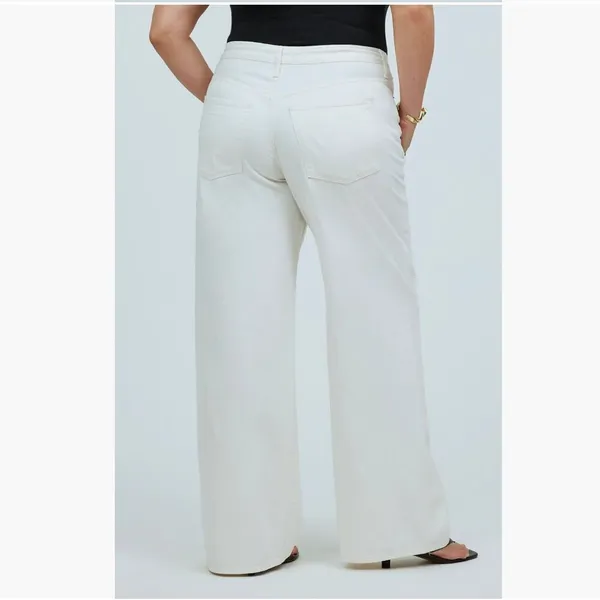 NWT Madewell Drawstring High Waist Superwide Leg Jeans (Vintage Canvas) - Image 5