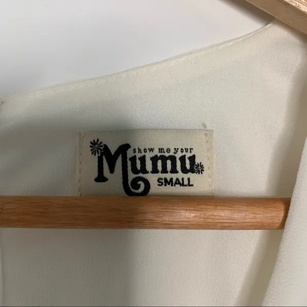 Show Me Your MuMu White Jocelyn Maxi Dress Size Small - Image 5