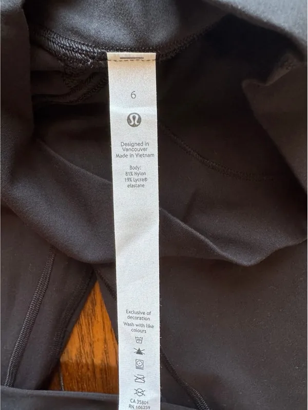 Lululemon Align High Rise 28” Black Size 6 NWT - Image 6