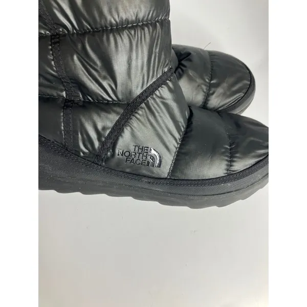 The North Face black amore ll foldover puffer boots faux fur lined‎ women's 10 - Image 4