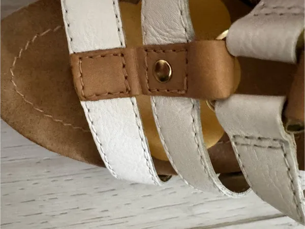 Nine West Stellen white caged heels - Image 5