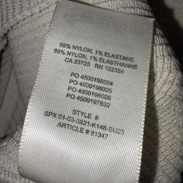 Aritzia Babaton Tan Cropped Sculpt Knit Racer Ribbed Sleeveless Tank XS - Image 8