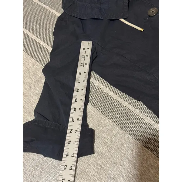J Crew Navy Blue Cotton Waxed Look Utility Jacket Womens Size 6 - Image 5