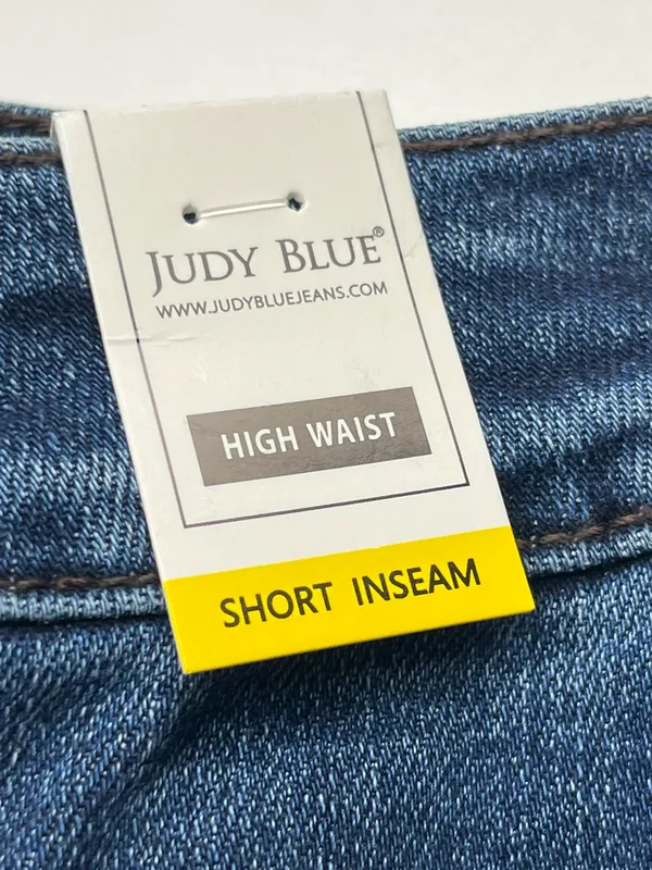Judy Blue Boot Cut Dark Blue Denim Jean Womens Size 9 / 29 Short Inseam NEW - Image 6