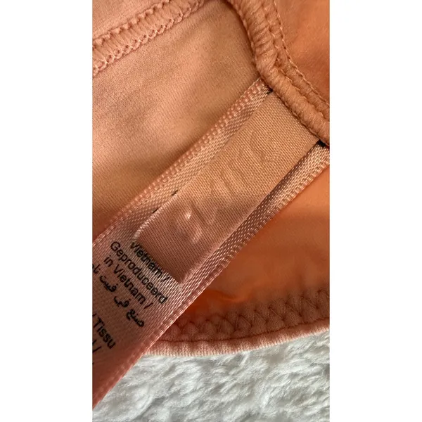 SKIMS Triangle Bralette Peach Coral Adjustable Straps Size L L/G 4559 - Image 3