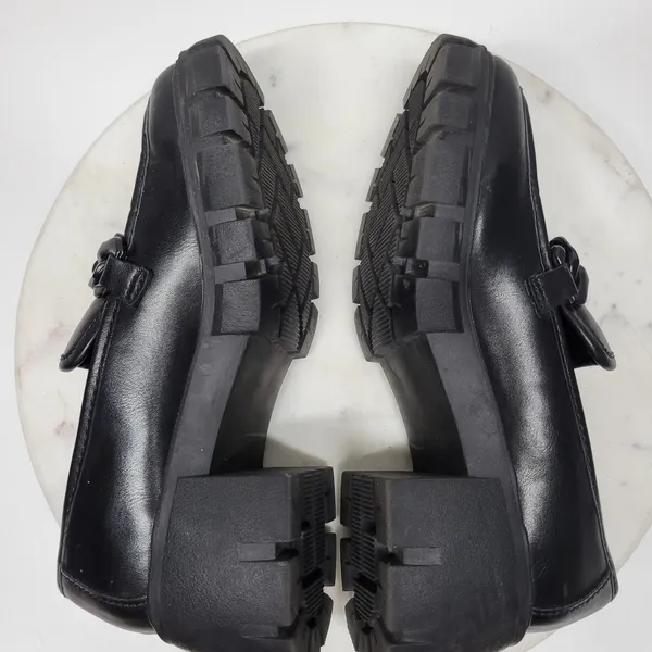 Madden Girl Hoxtonn Chunky Platform Loafer Womens 8 Black Chain Lug Sole‎ Grunge - Image 13