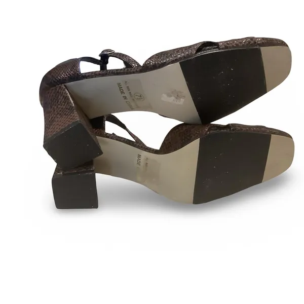 Vintage GF Originals Faux Snakeskin Heels - Image 9