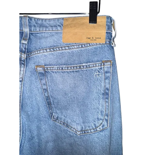 Rag & Bone Rosa Mid Rise Boyfriend Jeans Women's 25 Button fly Destroyed Luxury - Image 7