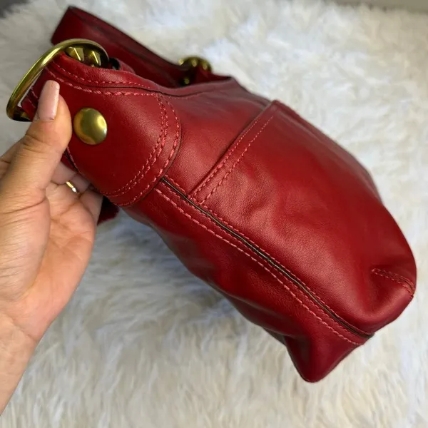 y2k COACH Legacy Red Crossbody Shoulder Bag - Image 5