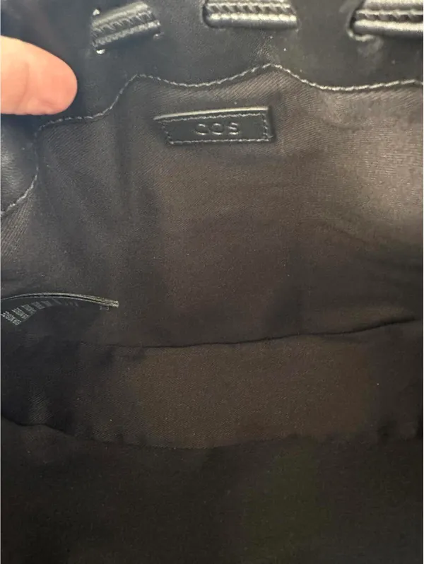 COS Gathered Pouch Bag - Leather NWT Black - Image 4