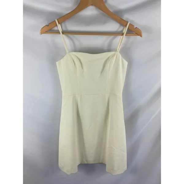 French Connection Whisper Light Off White Dress Size 0 - Image 2