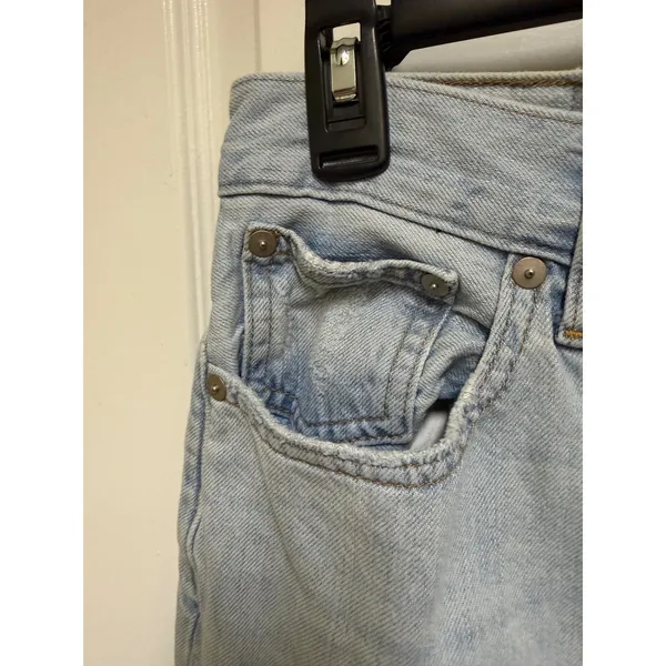 Madewell The Perfect Vintage Jeans 27 Light Wash High Rise Tapered Mom Denim - Image 6