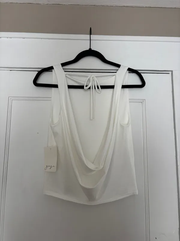 Open Back Top White Size L - Image 2