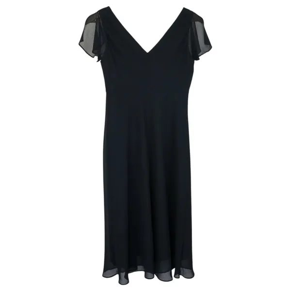 Vintage Y2K J.B.S. Black Lace Midi Dress - Image 4