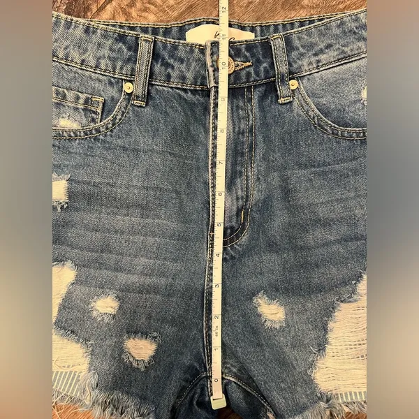 Kancan Denim Shorts Size Small Blue - Image 7