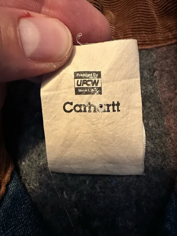 Vintage Carhartt Blanket Lined C59DST Jacket Denim Chore Barn Coat Men’s XL USA - Image 7