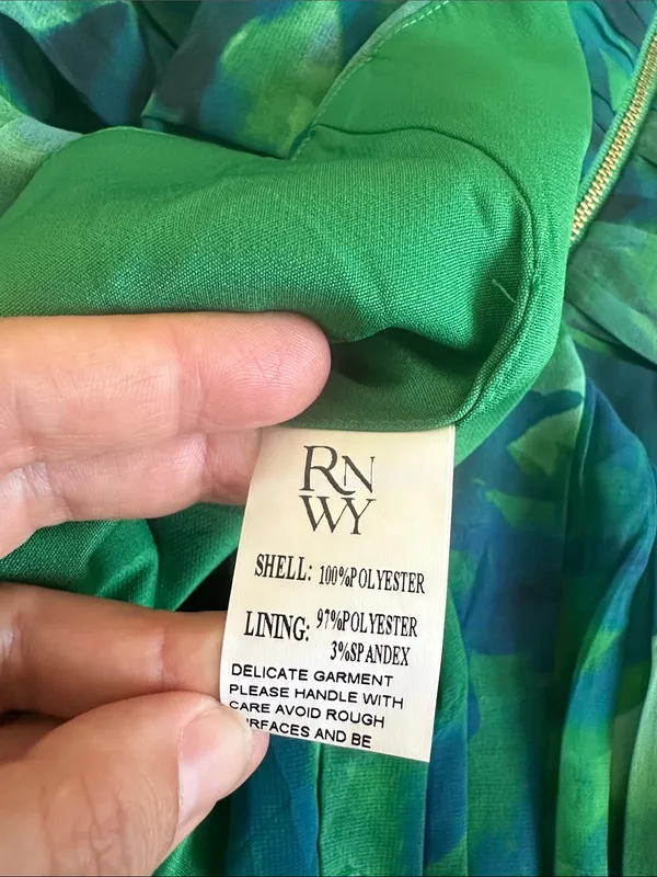 Runaway The Label Night Lover Dress in Calista Green Floral Print Sz M - Image 7