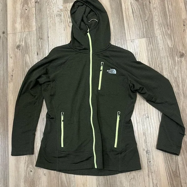 THE NORTH FACE SPRUCE GREEN FUSEFORM DOLOMITI FULL ZIP JACKET woman’s sz Large - Image 8