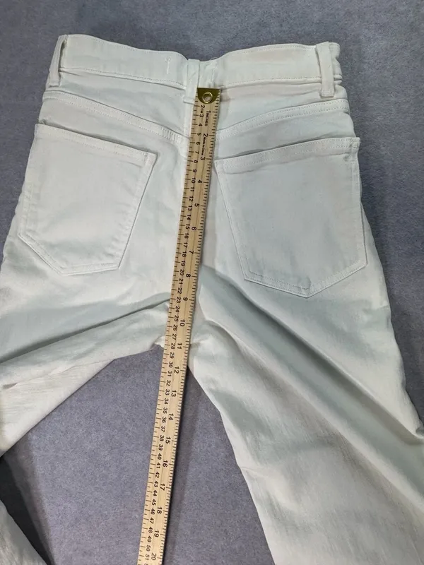 Madewell Flared Wide-Leg Jeans White Size 26 - Image 8