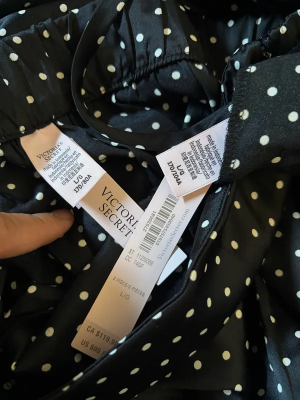 Victorias Secret Satin Cropped Pajama Set - Image 6