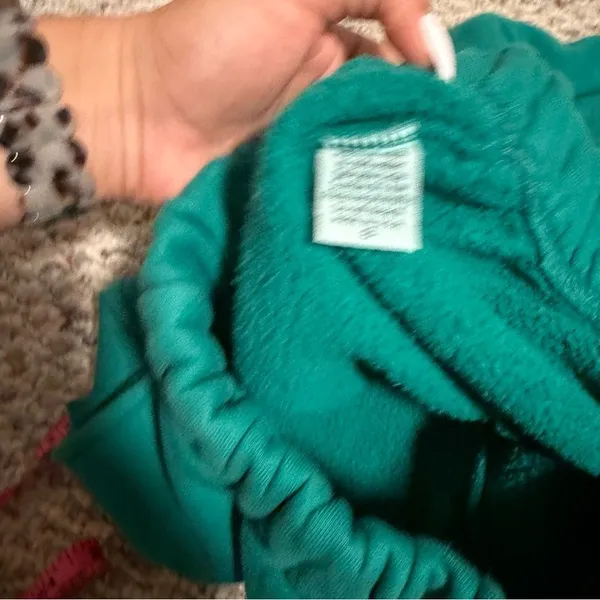 Set Active Half Zip Sweater & Sweatpants Matching Set in Palm Green- Size Small - Image 13