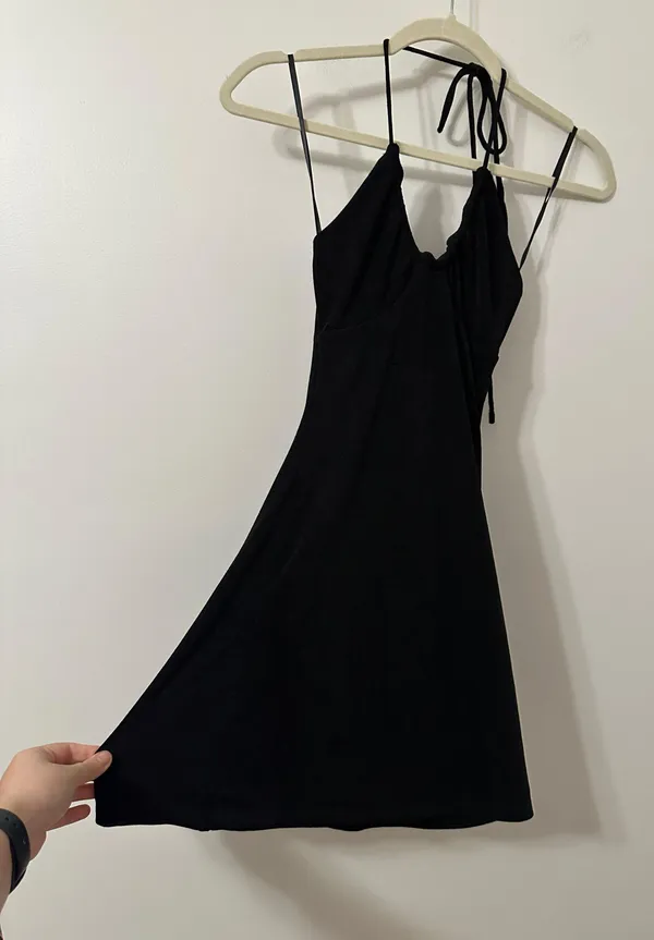Princess Polly Pazia Halter Mini Dress Black - Image 11
