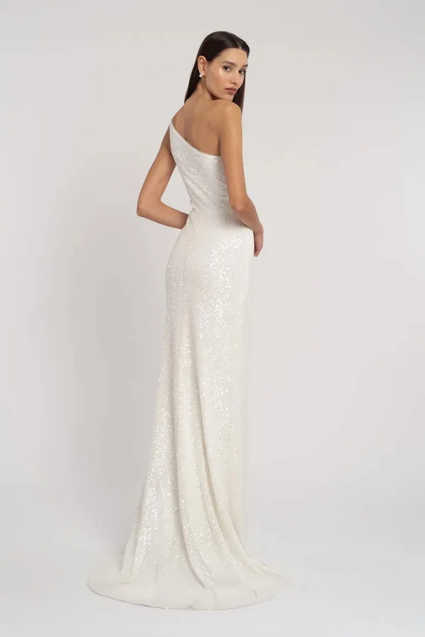 Jenny Yoo sequin bridal dress - Image 2