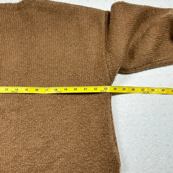 Z Supply Women’s V-Neck Knit Sweater Top Brown Size Large - Image 5
