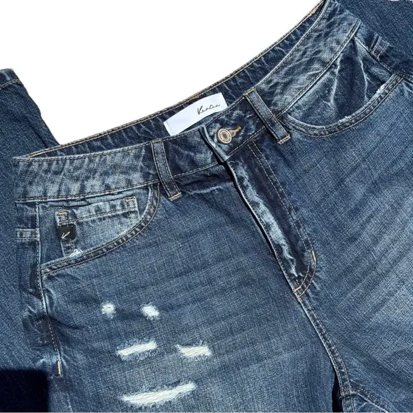 Kancan High Rise Girlfriend Jeans EUC Size 7/27 Blue - Image 7