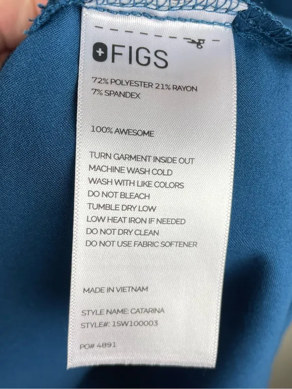 Figs Catarina Scrub Top High Waisted Zamora Jogger Pants Set Size 4XL Deep Reef - Image 10