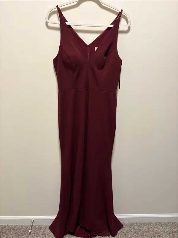 BHLDN • Jones Dress in Bordeaux Size 12 - Image 3