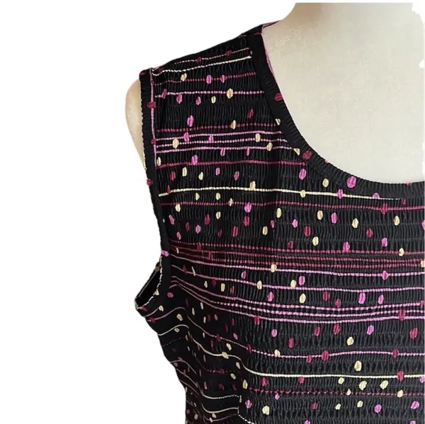 Dressbarn Purple Textured Sleeveless Tank Top 14/16 - Image 8
