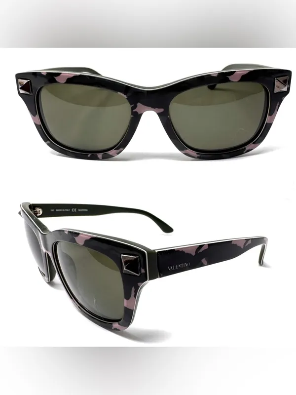 VALENTINO GARAVANI Rockstud safari sunglasses, unisex, made in Italy - Image 2