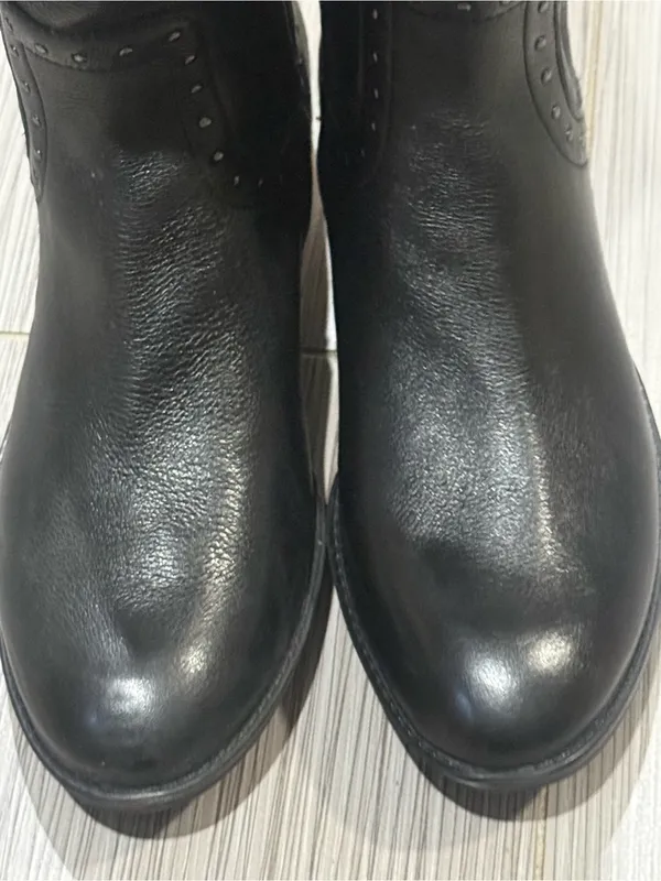 Sam Edelman Prina Wide Calf Black Leather Riding Boots 6.5W NWB - Image 10