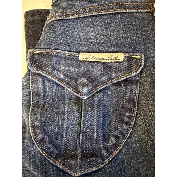William‎ Rast Madison Vintage Trouser Jeans Dark Wash Flare Low Rise Size 27 USA - Image 9