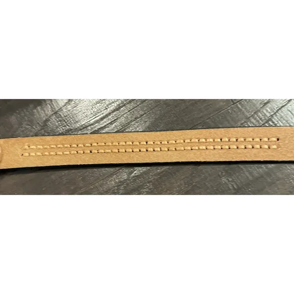 Womens 36"‎ Western Leather Belt Brown Braided Tooled Basketweave Buckle Cowgirl - Image 10