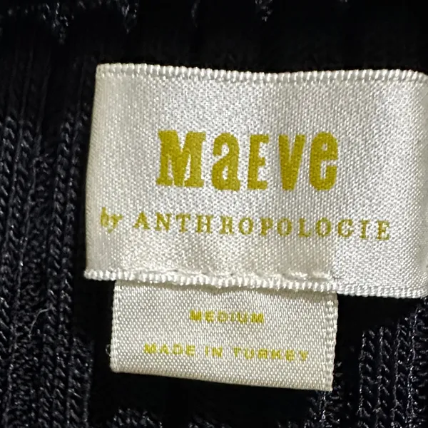 Maeve by Anthropologie Black Knit Top - Image 2