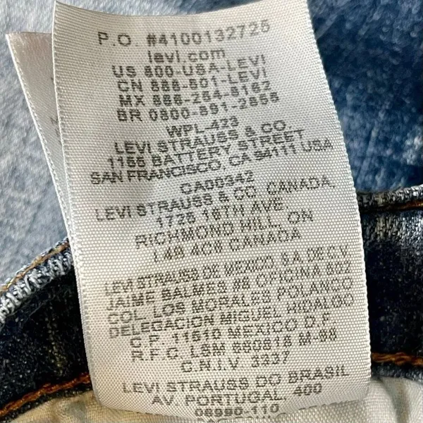 Levi’s 505 Straight Leg Cropped Rough Edge Jeans 6 - Image 8