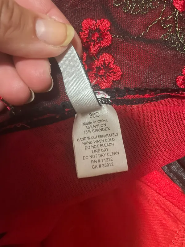 Vintage corset top Red Size 36 C - Image 3