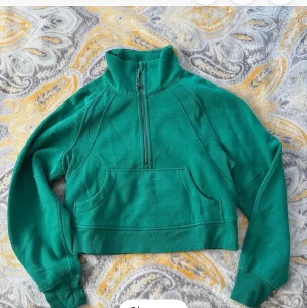Cascadia green Lululemon funnel neck scuba - Image 5