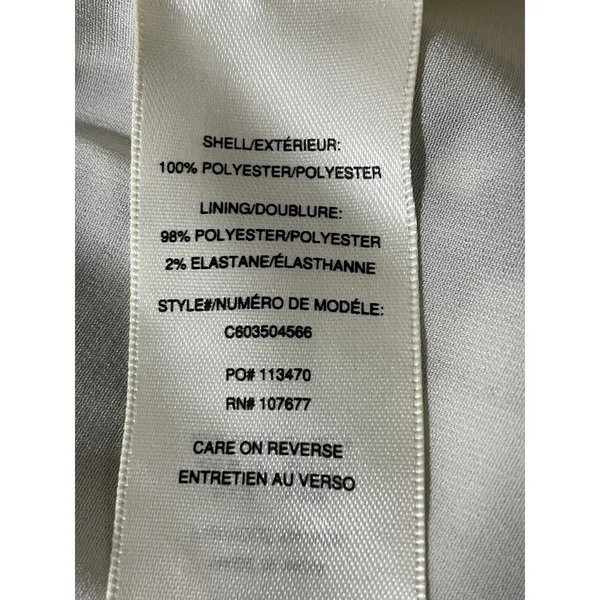Alice + Olivia Woman's Lowell Embroidered Shift Mini Dress Size XS Ivory Black - Image 9
