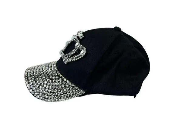Something Special Women's Jeweled Adjustable Hat Black - Image 3