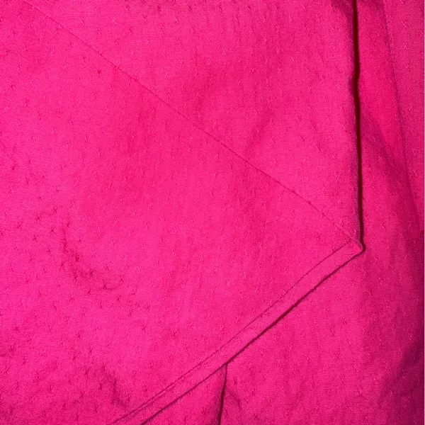 Anthropologie Maeve Ruffle Front Textured Fabric Fuchsia Lined Skirt - Image 11