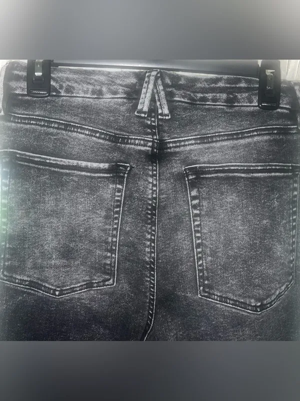 Good American Good Straight Twist Split Jean Womens Size 10 / 30 Black NWOT - Image 9