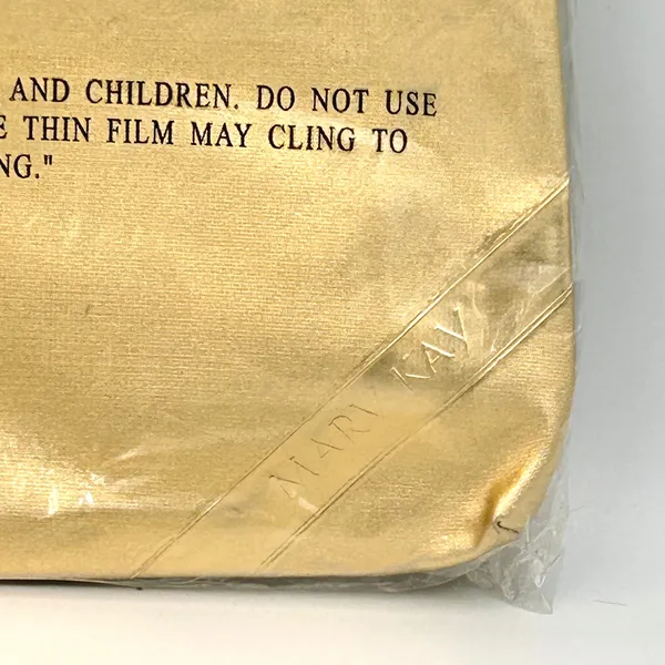 Vintage‎ Mary Kay Makeup Bag Pouch Gold Metallic Glam Travel Cosmetic 90s NEW - Image 3