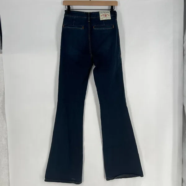 True Religion FEY Flare Jeans Womens 27 Blue Denim High‎ Rise All Day Modern - Image 3