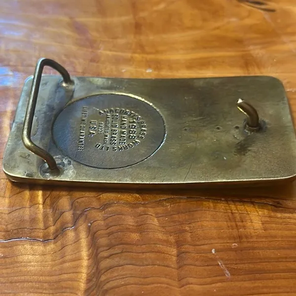 MKO I-80 Vintage Auburn, Ca Brass Buckle - Image 3
