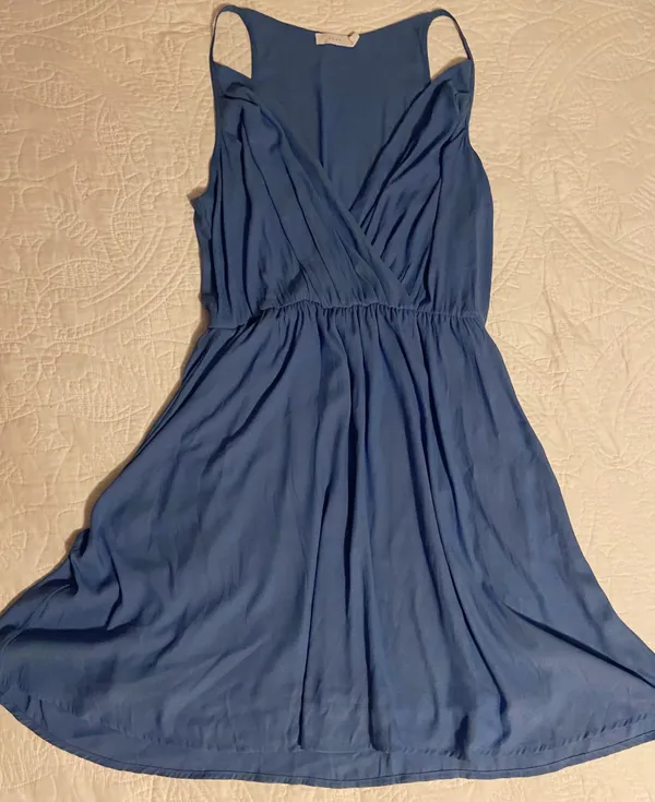 LUSH Baby blue Cami Plunge Dress - Image 2