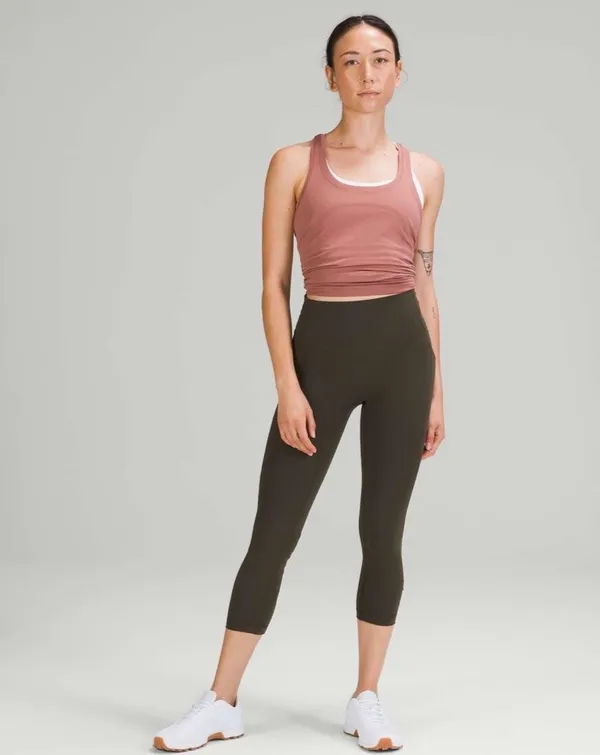 Lululemon All the Right Places High- Rise Crop 23" Dark Olive 6 - Image 7