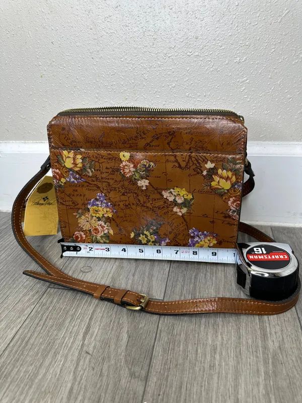 NWT Patricia Nash Floral Map Crossbody English Garden Leather Bag - Image 10